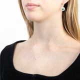 Sterling Silver Cubic Zirconia Initial "N" Pendant On 39+3cm Chain