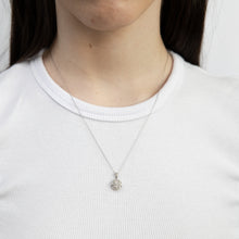 Load image into Gallery viewer, Sterling Silver1/3 Carat Diamond Pendant Earring and Ring Set Chain Included N1/2