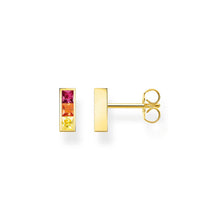 Load image into Gallery viewer, Thomas Sabo Sterling Silver Gold Plated Rainbow Bar Stud Earrings