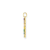Thomas Sabo Sterling Silver Gold Plated Rainbow Heritage Deco Cross