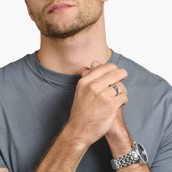 Thomas Sabo Rebel Sterling Silver Snake Black CZ Ring