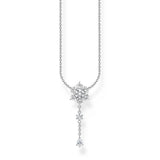 Thomas Sabo Sterling Silver Charm Club Snow Crystal CZ 40-45cm Chain