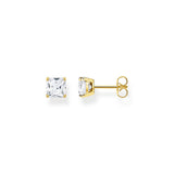 Thomas Sabo Sterling Silver Gold Plated Magic Stones CZ Stud Earrings