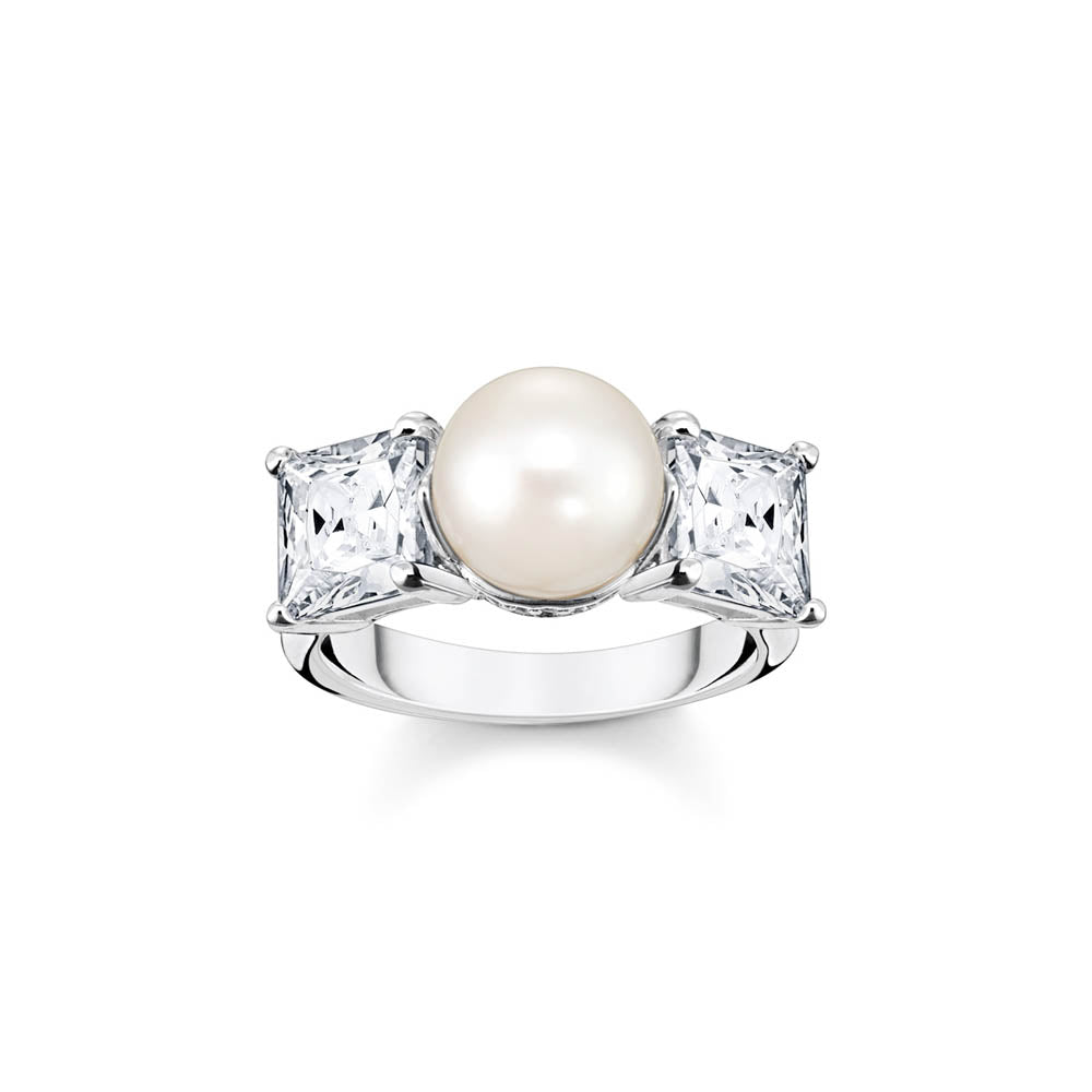 Thomas Sabo Sterling Silver Heritage Fresh Water Pearl Ring