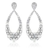 Gerogini Red Carpet Sterling Silver Met Drop Earrings