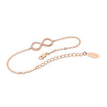 Load image into Gallery viewer, Georgini Rose Gold Plated Sterling Silver Infinity Bracelet