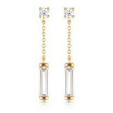 Georgini The Layered Edit Gold Plated Sterling Silver Tlieta Drop Earrings