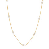 Georgini Noel Nights Gold Plated Sterling Silver Snow Drop Chain