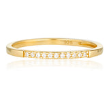 Georgini Summer Sorbet Gold Plated Sterling Silver Frosty Ring