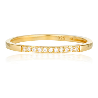 Georgini Summer Sorbet Gold Plated Sterling Silver Frosty Ring
