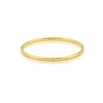 Couture Kingdom Disney Gold Plated Sterling Silver Mickey Mouse 65mm Clasp Bangle