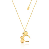 Couture Kingdom Disney Gold Plated Sterling Silver Minnie Mouse Headband Pendant On Chain
