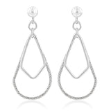 Sterling Silver Fancy Patterned Drop Earrings