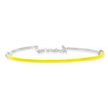 Load image into Gallery viewer, Sterling Silver Bright Yellow Bangle