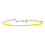 Sterling Silver Bright Yellow Bangle