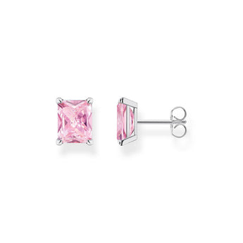 Thomas Sabo Sterling Silver Heritage Pink Cubic Zirconia Stud Earrings