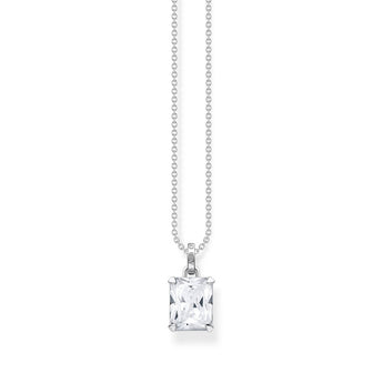 Thomas Sabo Sterling Silver Heritage Cubic Zirconia Pendant 45cm Chain
