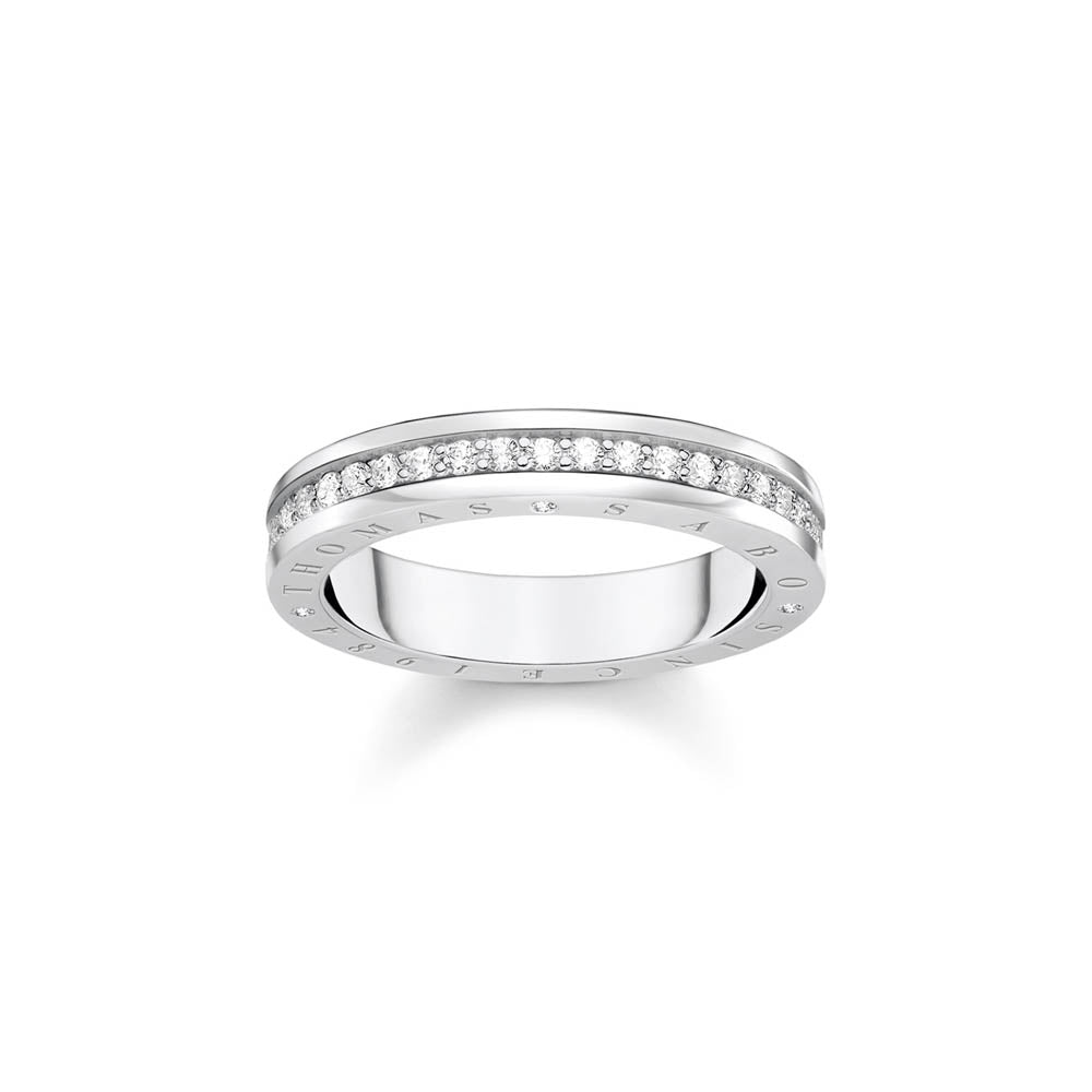 Thomas Sabo Sterling Silver Sparkling Circle Cubic Zirconia Ring
