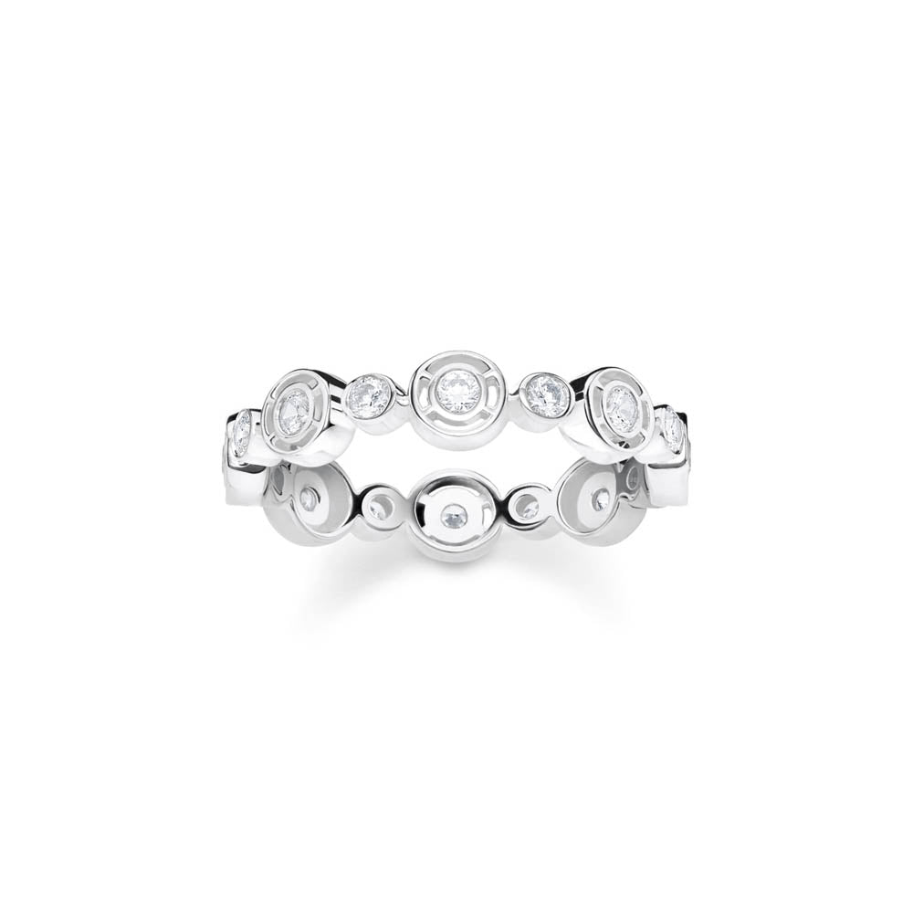 Thomas Sabo Sterling Silver Sparkling Circles Cubic Zirconia Circles Ring