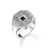 Thomas Sabo Sterling Silver Rebel Cliff Octagon Signet Ring