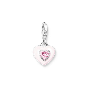 Thomas Sabo Charm Club 3D Heart Pink Cubic Zirconia Charm