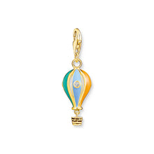 Load image into Gallery viewer, Thomas Sabo Charm Club Sterling Silver Gold Plated Coloured Hot Air Balloon Charm
