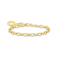 Load image into Gallery viewer, Thomas Sabo Charm Club Sterling Silver Gold Plated Belcher 17cm Bracelet