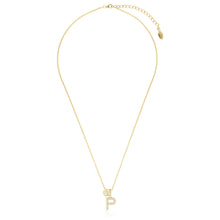 Load image into Gallery viewer, Georgini Sterling Silver Gold Plated Luxury Letters I Pendant On Chain