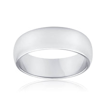 Load image into Gallery viewer, Sterling Silver Plain Domed Band Ring *No Resize*