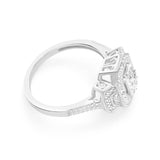 Sterling Silver Prestigious Diamond Ring