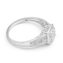 Load image into Gallery viewer, Sterling Silver Striking Diamond Ring