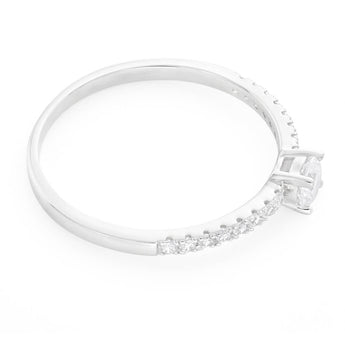 Sterling Silver Cubic Zirconia Fancy Classic Ring