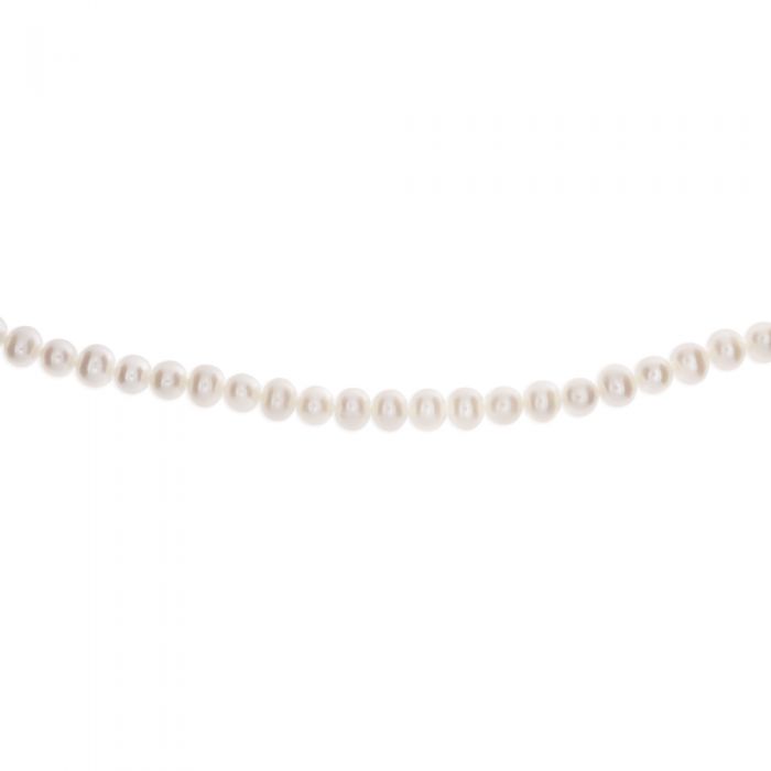 White Freshwater Fish Clasp Pearl Necklace
