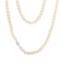Load image into Gallery viewer, White Freshwater Strand 60cm Pearl Necklace