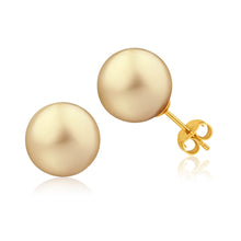 Load image into Gallery viewer, &#39;Marella&#39; 9ct Yellow Gold Golden Pearl Stud Earrings