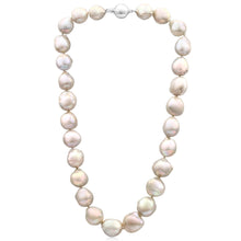 Load image into Gallery viewer, Meiko&#39; Sterling Silver 13mm White Baroque Pearl 45cm Necklace