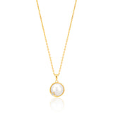 9ct Mabe Pearl & Diamond Pendant