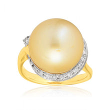 Load image into Gallery viewer, 9ct Golden South Sea Pearl Ring