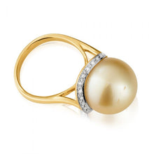 Load image into Gallery viewer, 9ct Golden South Sea Pearl Ring