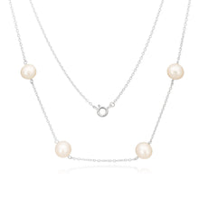 Load image into Gallery viewer, Freshwater Pearls on Sterling Silver 45cm Chain