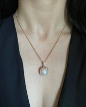 Load image into Gallery viewer, 9ct Rose Gold South Sea Pearl &amp; Diamond Pendant