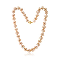 Load image into Gallery viewer, Golden South Sea 9-12mm Graduated Pearl 45cm Strand with 9ct Gold Clasp