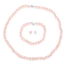 Load image into Gallery viewer, Pink Freshwater Pearl Boxed Set with Sterling Silver Clasp