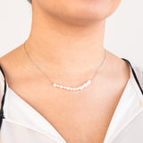 Sterling Silver White Freshwater Pearl Necklet