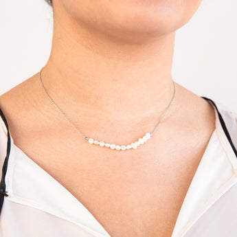 Sterling Silver White Freshwater Pearl Necklet