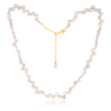 45cm Freshwater Pearl Keshi Strand with Gold Plated Clasp