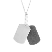 Load image into Gallery viewer, Forte Stainless Steel Double Dog Tag Pendant
