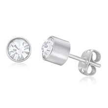 Load image into Gallery viewer, Forte Stainless Steel Swarovski Crystal Stud Earrings