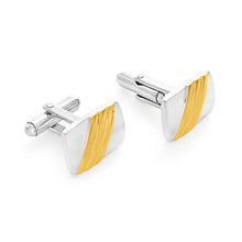 Load image into Gallery viewer, Forte Stainless Steel Gold Plated Cufflinks