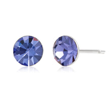 Load image into Gallery viewer, Stainless Steel Crystal Earring Stud Set